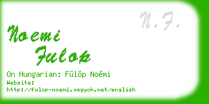 noemi fulop business card